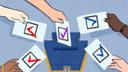 A voting illustration.